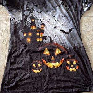 Long sleeves two pocket Halloween shirt size L